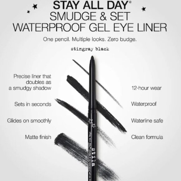 Stila Stay All Day Smudge Stick Waterproof Eye Liner - NWT - Picture 3 of 5